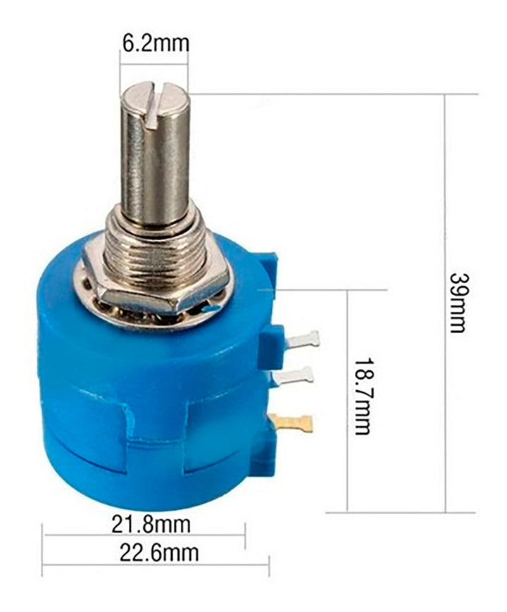 Potenciometro De Precisión 3590s 10 Vueltas 1k 2k 5k 10k 20k - Tecneu