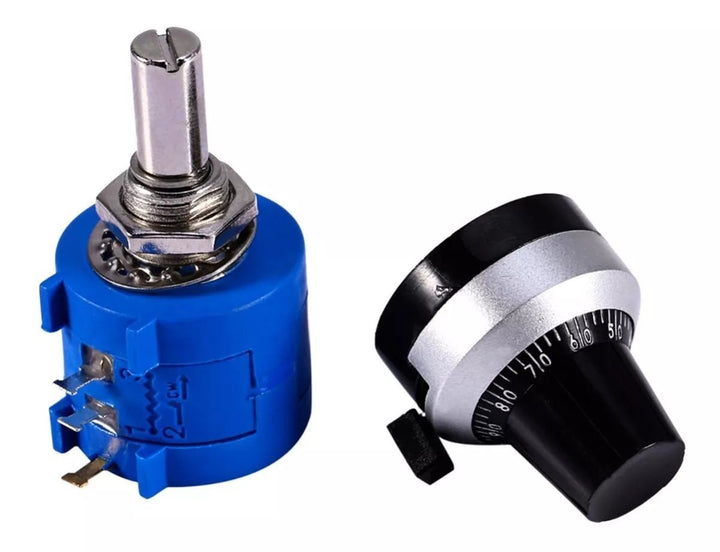 Potenciometro De Precisión 3590s Con Perilla 1 - 2 - 5 - 10 - 20 K - Tecneu