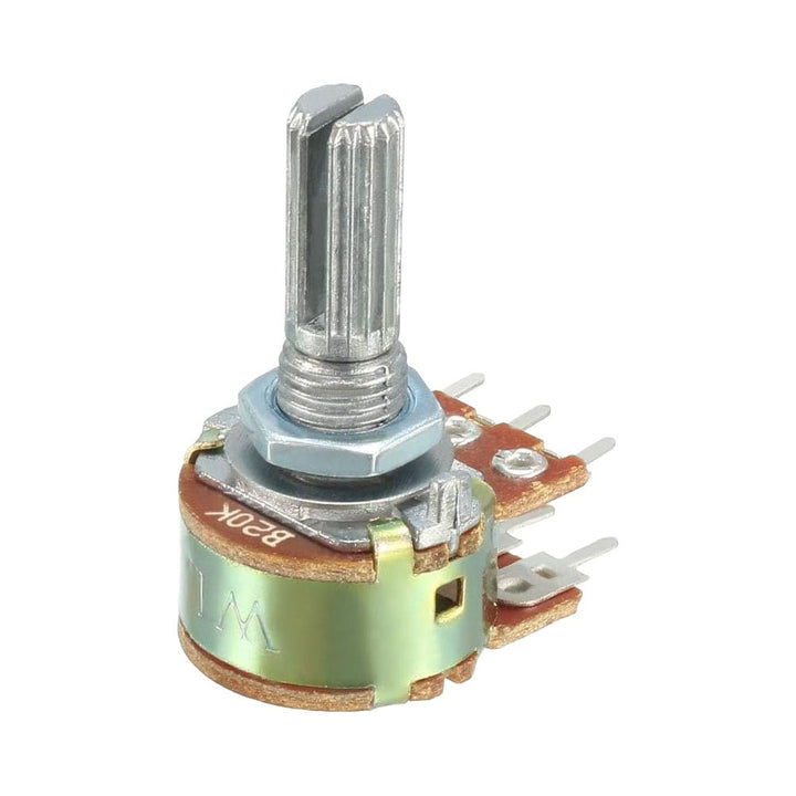 Potenciómetro Lineal B 20mm Doble 6 pines - Tecneu