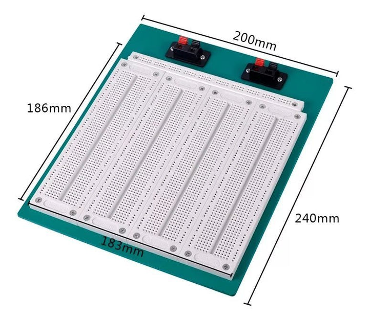 Protoboard 2700 Puntos Breadboard (Syb - 500) SYB - 120 - Tecneu