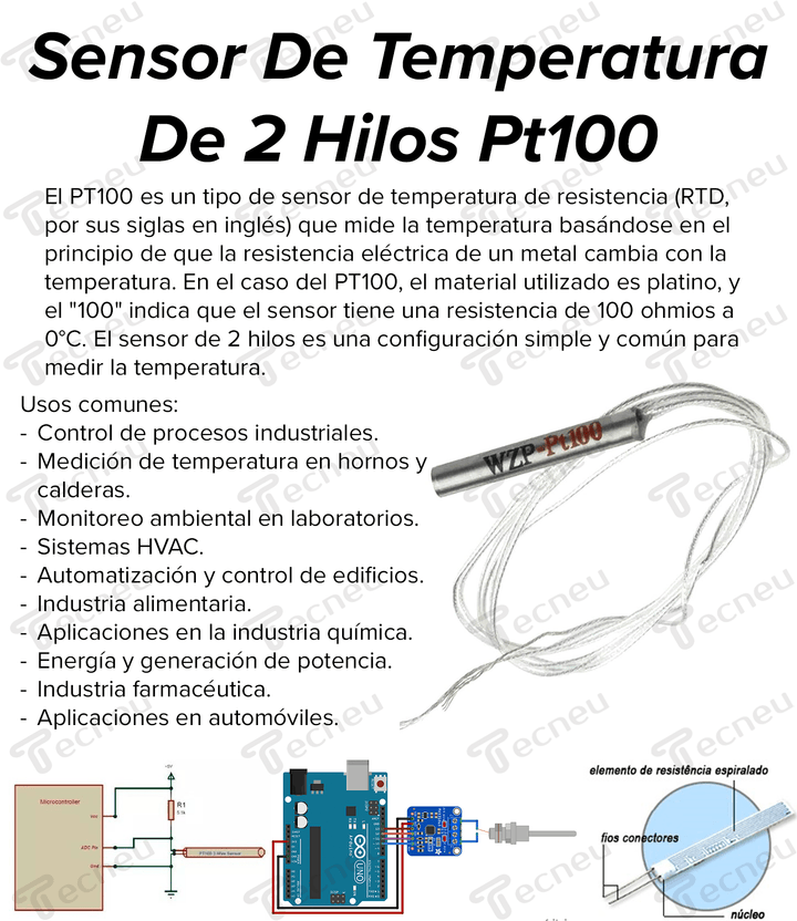 Con Sensor PT100 IDT Sondas Sensores De Temperatura PT100 - China PT100 - Foto 14