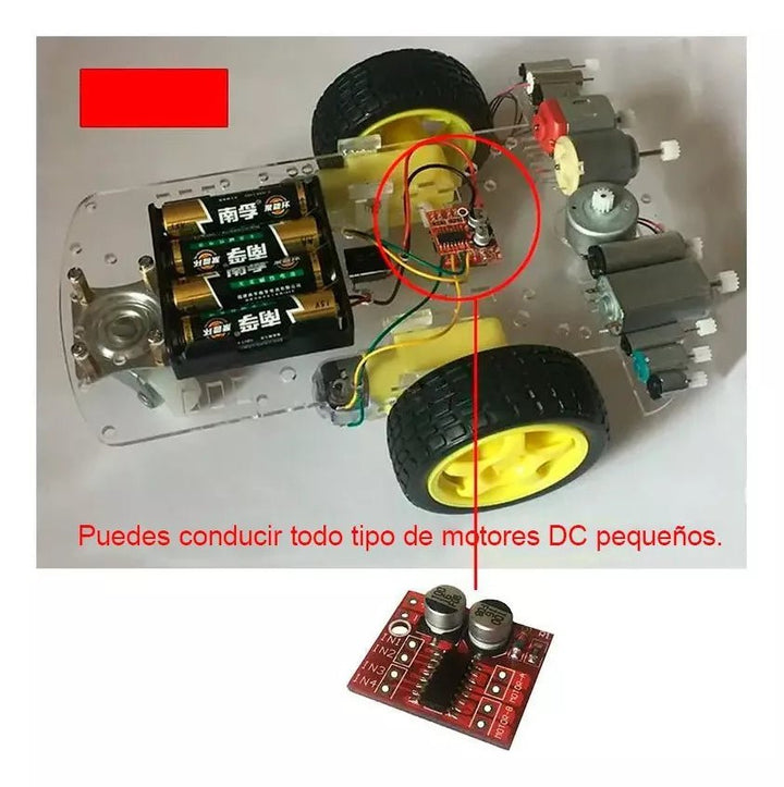 Puente H Mx1508 Mini L298n Doble Pwm Driver Motor - Tecneu