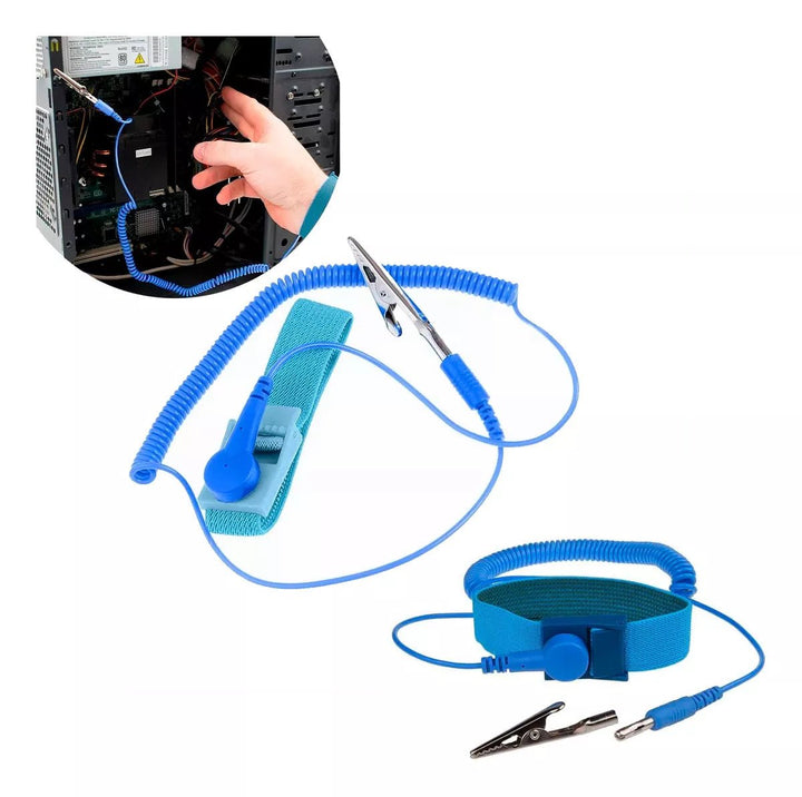 Pulsera Antiestática De Seguridad Electrónica Banda Elastica - Tecneu