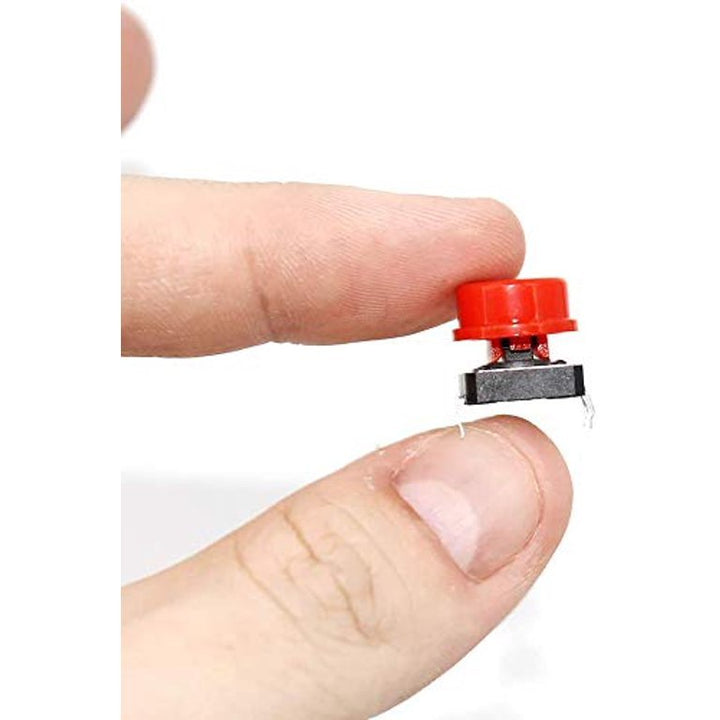 Push Button 12x12mm 4 Pines Con Capuchón Colores - Tecneu