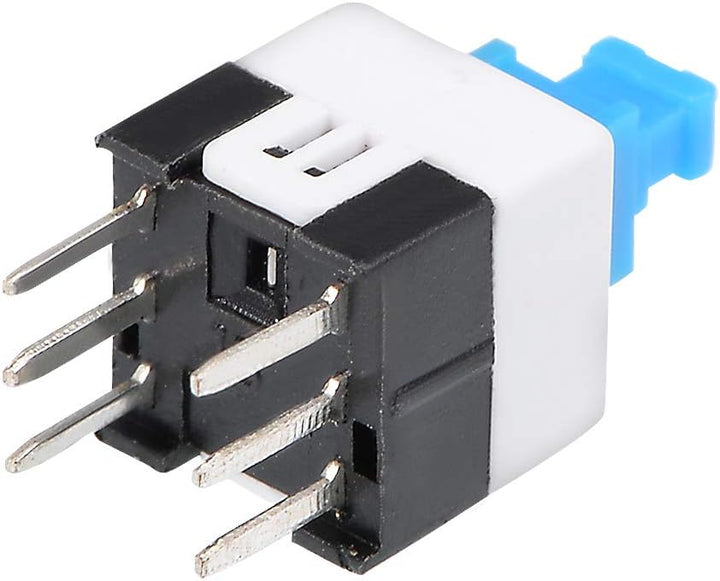 Push Button 6 Pines Con Bloqueo Pulsador Enclavado - Tecneu