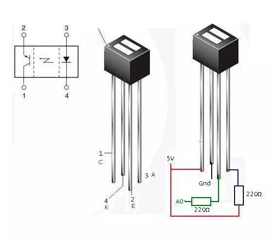 Qrd1114 Sensor Infrarrojo Óptico Seguidor De Línea - Tecneu