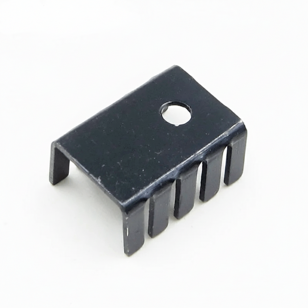 Radiador disipador térmico de aluminio negro 19x15x10mm TO-220