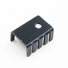 Radiador disipador térmico de aluminio negro 19x15x10mm TO-220