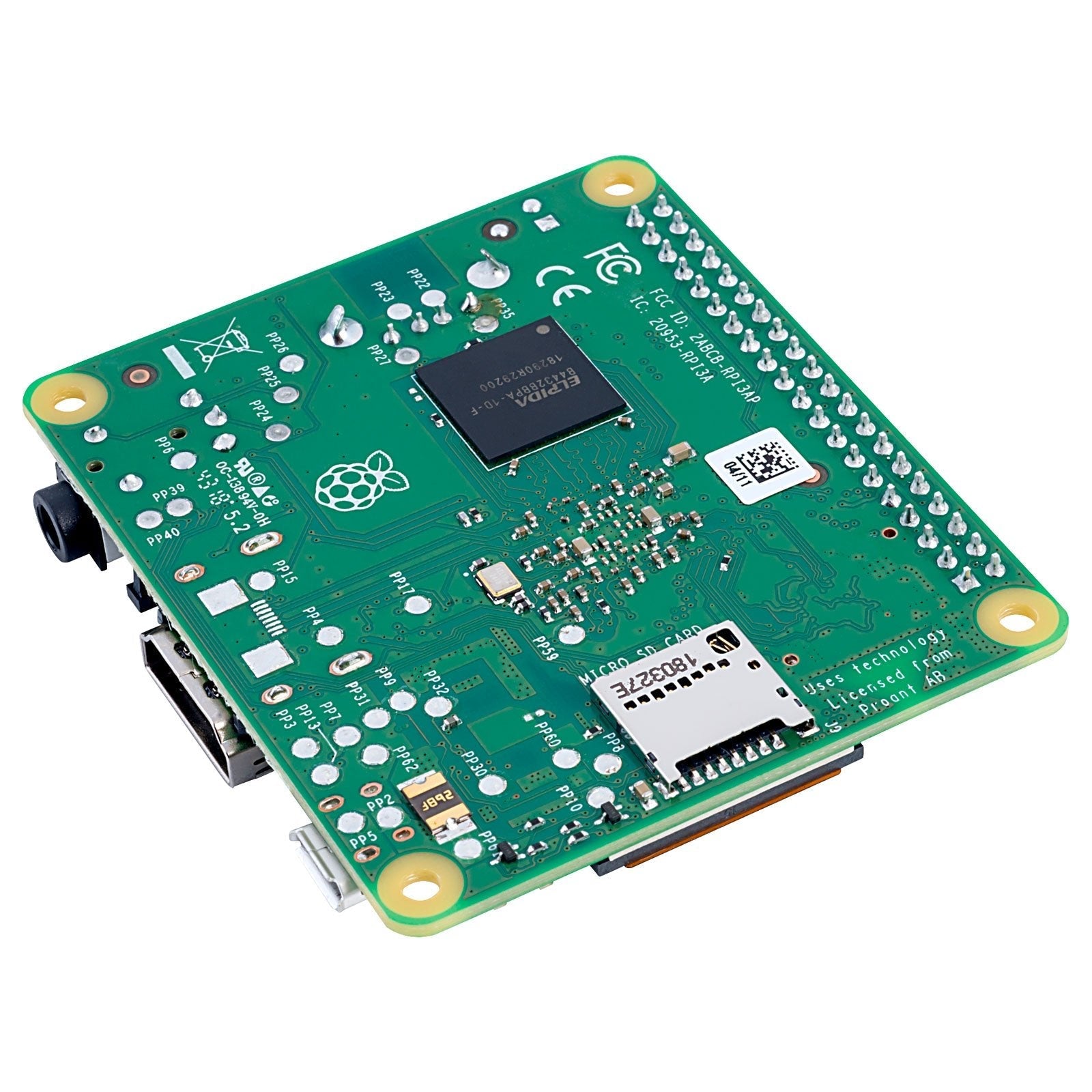 Tooth In Raspberry Raspberry Pi 3 A+ Plus 512mb RAM 1.4GHz Wifi Buetooth Original IoT - Tecneu