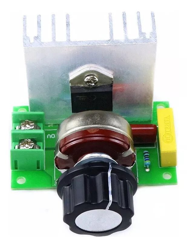 Regulador De Voltaje Dimmer Luz Velocidad 110vac 20a 4000w - Tecneu