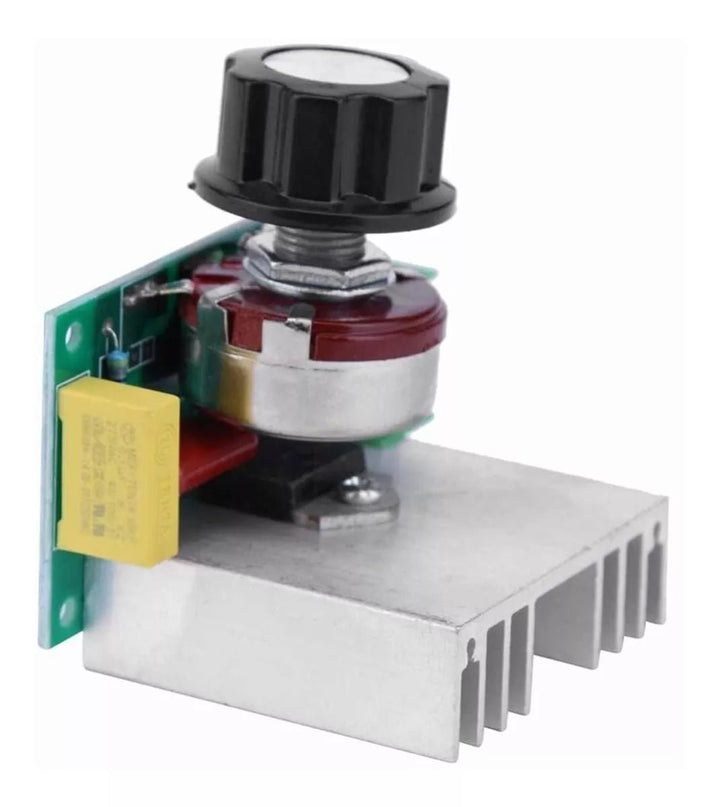 Regulador De Voltaje Dimmer Luz Velocidad 110vac 20a 4000w - Tecneu