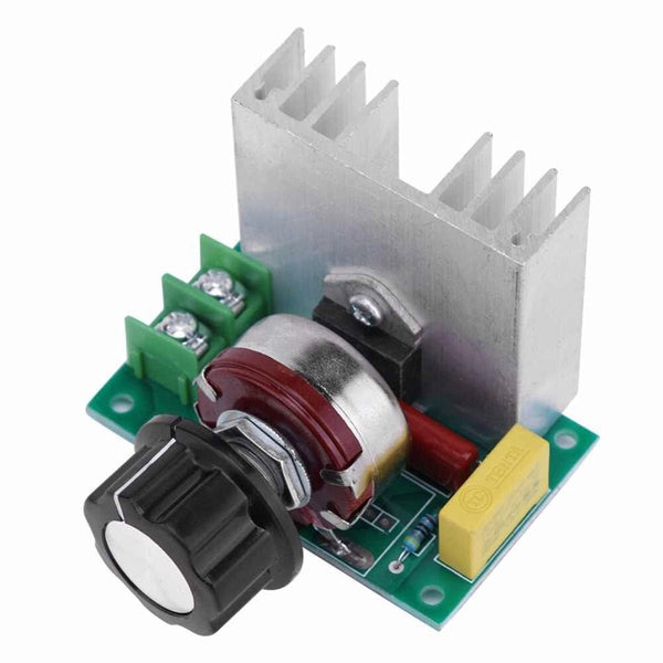 Regulador De Voltaje Dimmer Luz Velocidad 110vac 20a 4000w - Tecneu