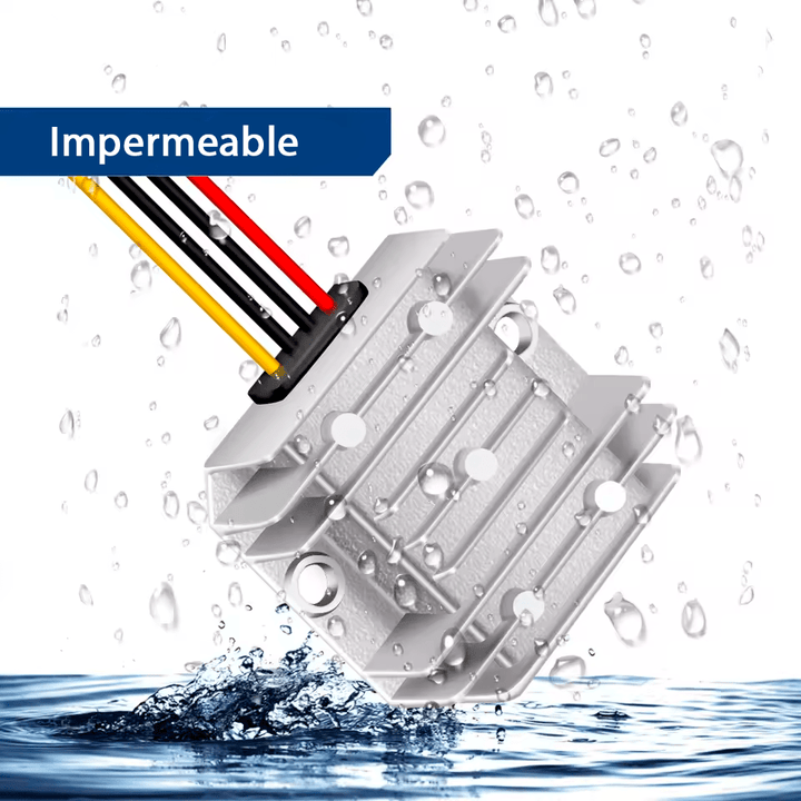 Regulador Reductor 24 - 12VDC 20A Impermeable Step - down buck IP68 240W - Tecneu