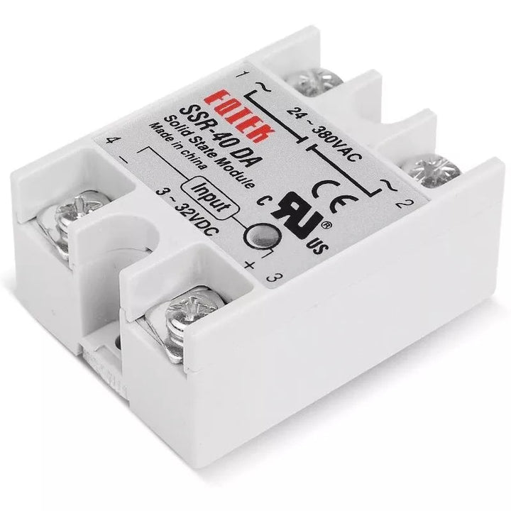 3 Relè A Stato Solido SSR-40DA Yofuly - 40A, DC 3-32V To AC 24-380V, Con Dissipatore - Foto 5