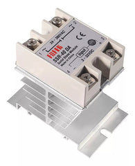 Relé Estado Sólido Ssr 25da 40da/aa Con Disipador Enfriador