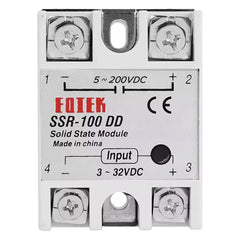 Relevador De Estado Sólido SSR-100 DD Relé 5-200VDC 100A