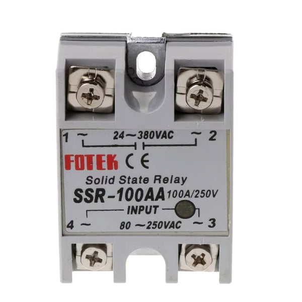 Relevador De Estado Sólido SSR - 100AA Relay 100A 24 - 380VAC - Tecneu
