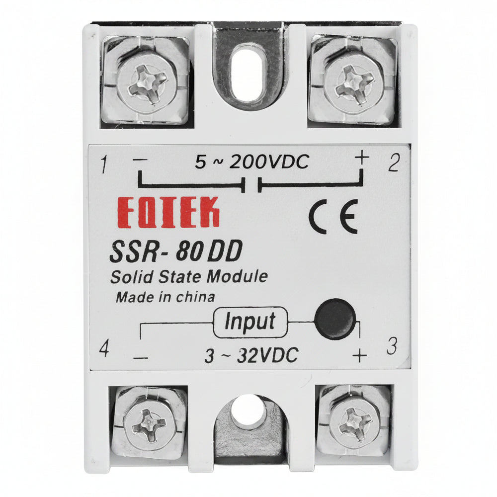 Relevador De Estado Sólido SSR-80 DD Relé 5-200VDC 80A