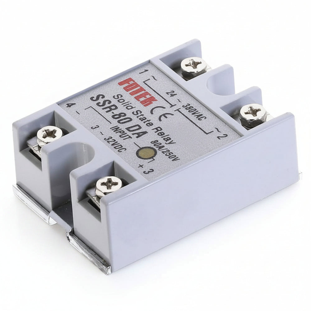 Relevador de Estado Sólido SSR-80DA Relé 80A VDC-VAC 24-380v