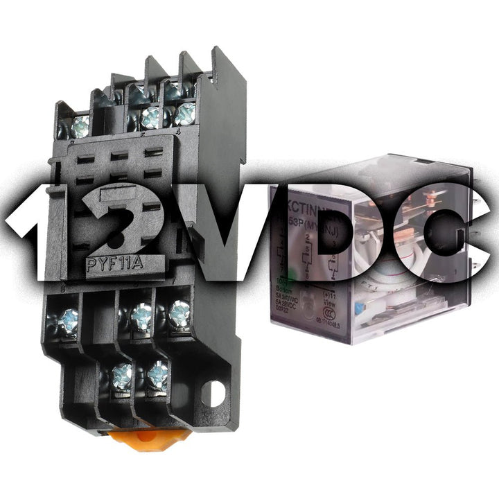 Relevador Industrial Control Bobina My3nj + Base PF118A - Tecneu