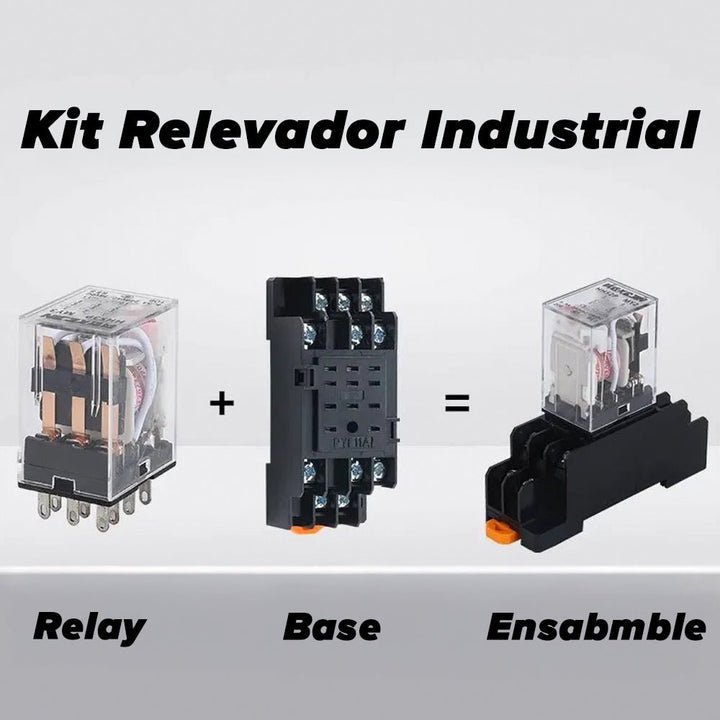 Relevador Industrial Relay Control Bobina My2nj + Base PFY08A - Tecneu