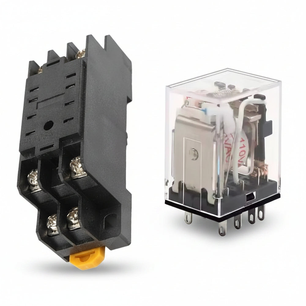 Relevador Industrial Relay Control Bobina My2nj + Base PFY08A