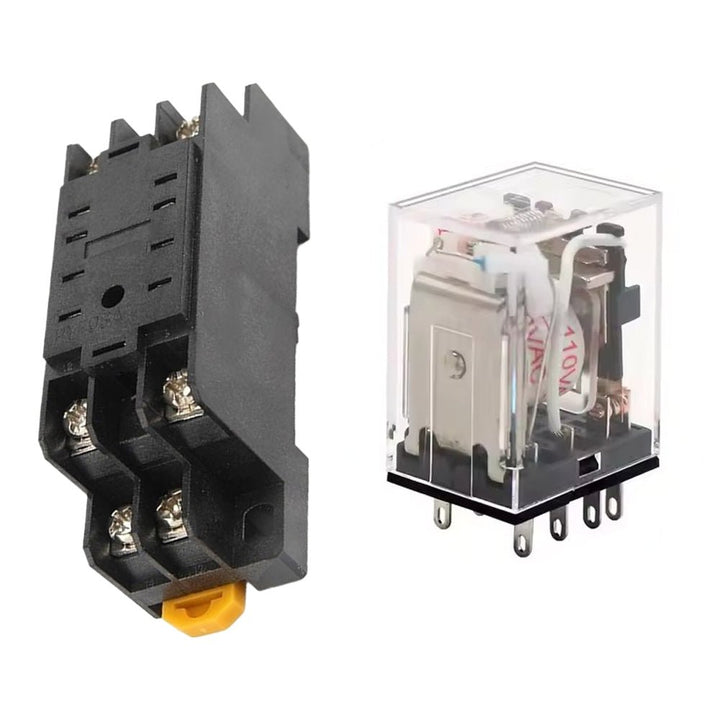 Relevador Industrial Relay Control Bobina My2nj + Base PFY08A - Tecneu