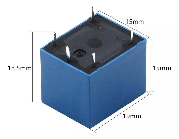 Relevador Relay 1 Canal, 2 Tiros, 12v 10a - Tecneu