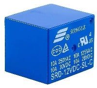 Relevador Relay 1 Canal, 2 Tiros, 12v 10a - Tecneu