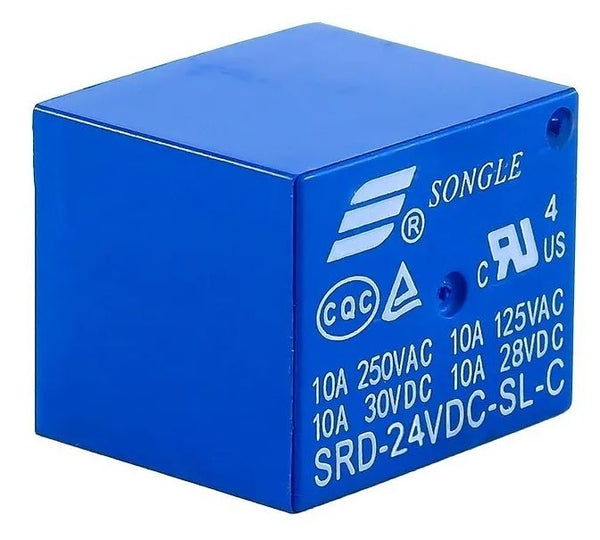 Relevador Relay 1 Canal, 2 Tiros, 24v 10a - Tecneu