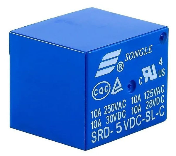 Relevador Relay 1 Canal, 2 Tiros, 5v 10a - Tecneu