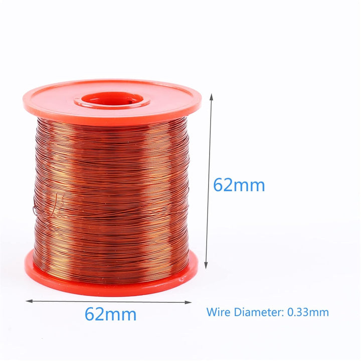 Rollo Bobina Alambre Magneto Esmaltado 500g 100% Cobre 22awg - Tecneu