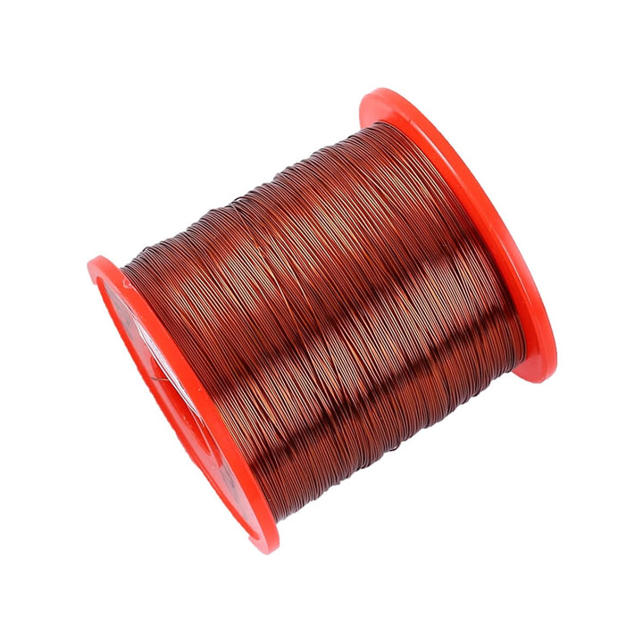 Rollo Bobina Alambre Magneto Esmaltado 500g 100% Cobre 30AWG - Tecneu