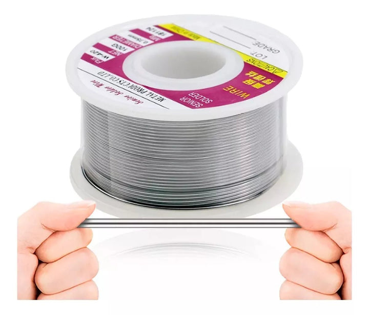 Rollo De Soldadura 100 Grs Aleacion 60/40 Estaño/ Plomo 1 Mm - Tecneu