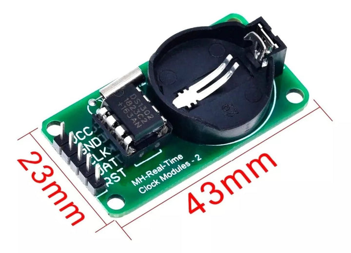 Rtc Ds1302 Modulo Reloj De Tiempo Real Con Bateria - Tecneu