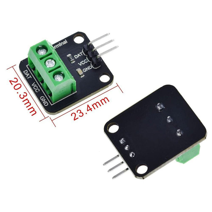 Sensor De Temperatura Digital Ds18b20 Sumergible + Adaptador - Tecneu
