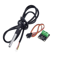 Sensor De Temperatura Digital Ds18b20 Sumergible + Adaptador