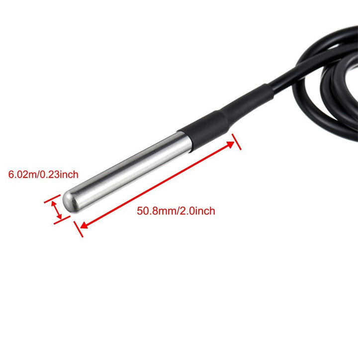 Sensor De Temperatura Digital Ds18b20 Sumergible + Adaptador - Tecneu