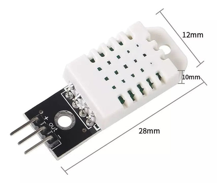 Sensor De Temperatura Y Humedad Dht22 Am2302 C/jumpers - Tecneu