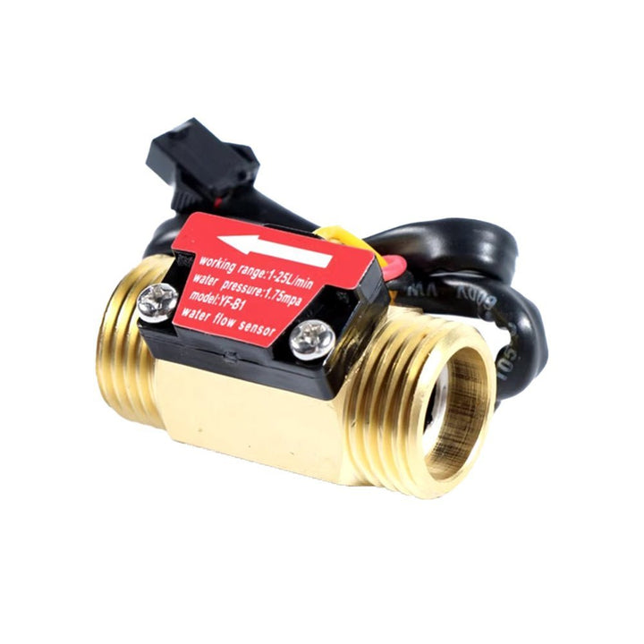 Sensor Flujo De Agua Liquido 1/2" Caudal Metálico Yf - b1 25L/min - Tecneu