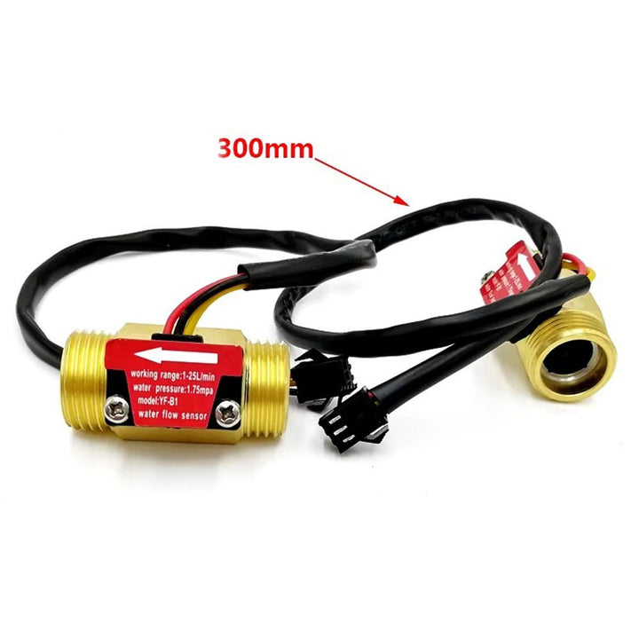 Sensor Flujo De Agua Liquido 1/2" Caudal Metálico Yf - b1 25L/min - Tecneu