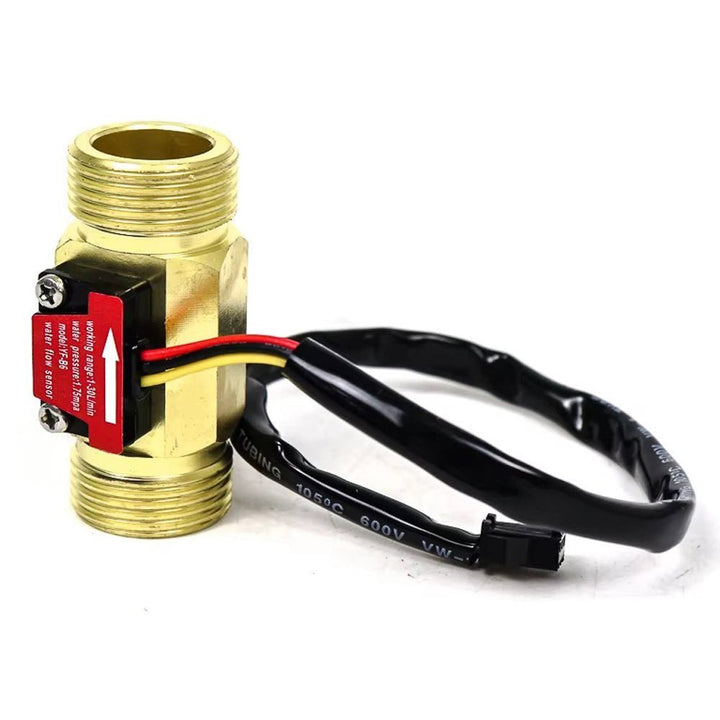 Sensor Flujo De Agua Liquido 3/4" Caudal Metálico Yf - b6 30lts - Tecneu