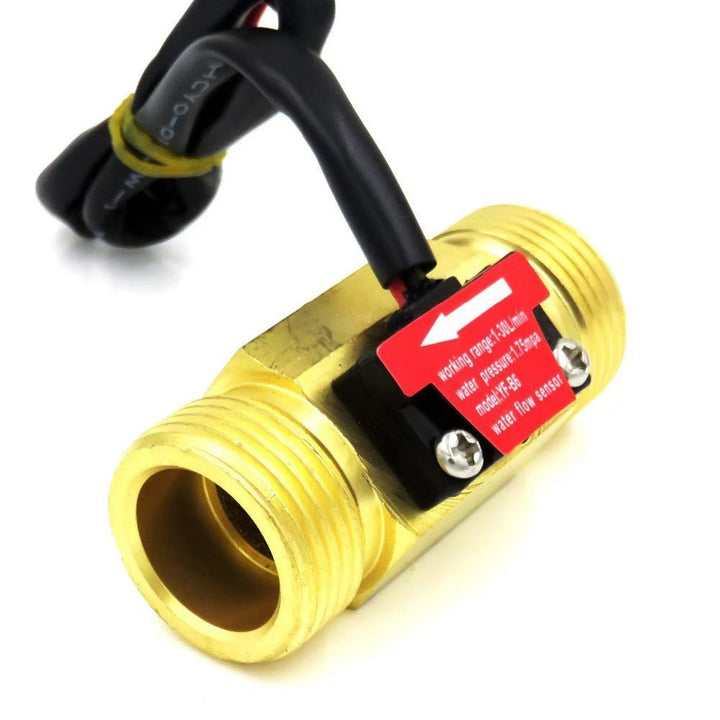 Sensor Flujo De Agua Liquido 3/4" Caudal Metálico Yf - b6 30lts - Tecneu