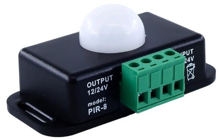 Sensor Pir De Movimiento 12v - 24v 8a Interruptor Ajustable - Tecneu