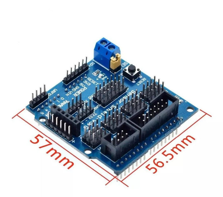 Sensor Shield Expansion V5.0 para Tarjeta Uno, Mega, Leonardo - Tecneu