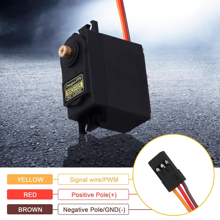 Servo Mg995 Servomotor 360° Giro Continuo Engranes De Metal - Tecneu
