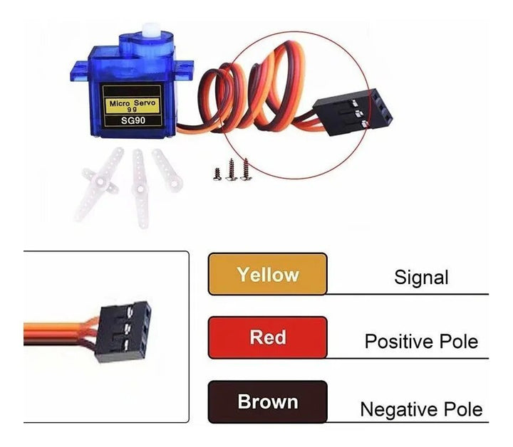 Servomotor Micro Sg90 180° - Tecneu