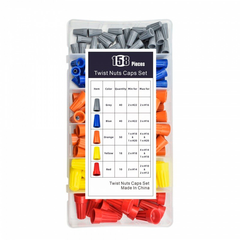 Kit 158 Conectores De Torsión Para Conexiones Y Empalmes con Caja Organizadora