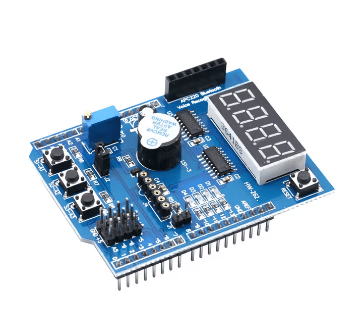 Shield multifuncional HW - 262 para Sensores compatible Uno R3, Mega2560, Leonardo - Tecneu