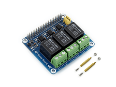 Shield Relevador de Potencia 10A 3 Canales para Raspberry Pi